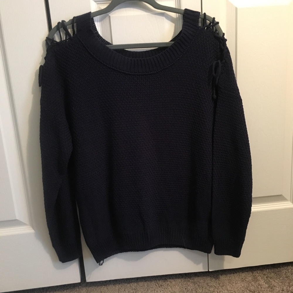 Sweater with Open Shoulder